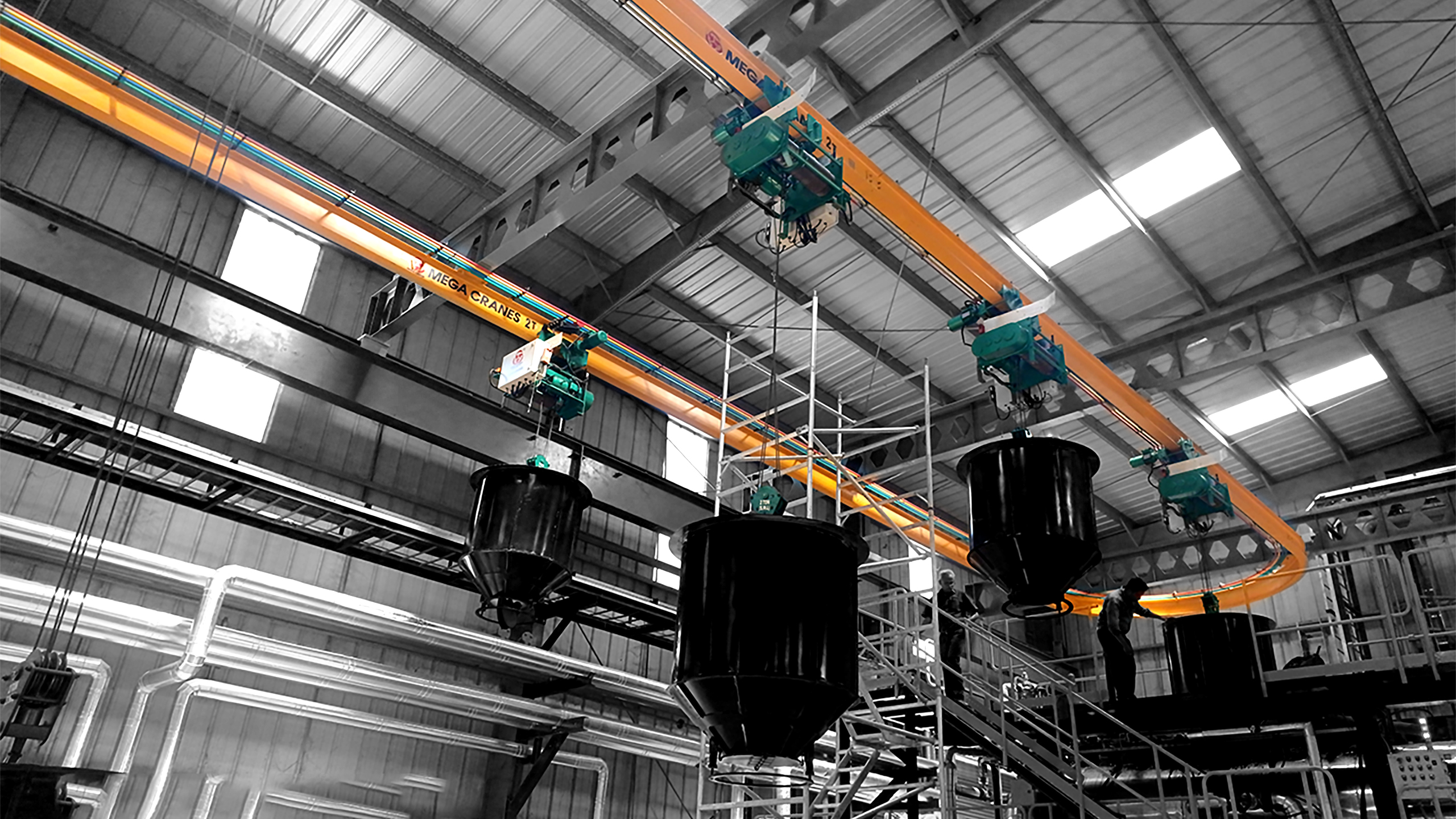 mega crane manufacture  Curved Wire Rope Hoist