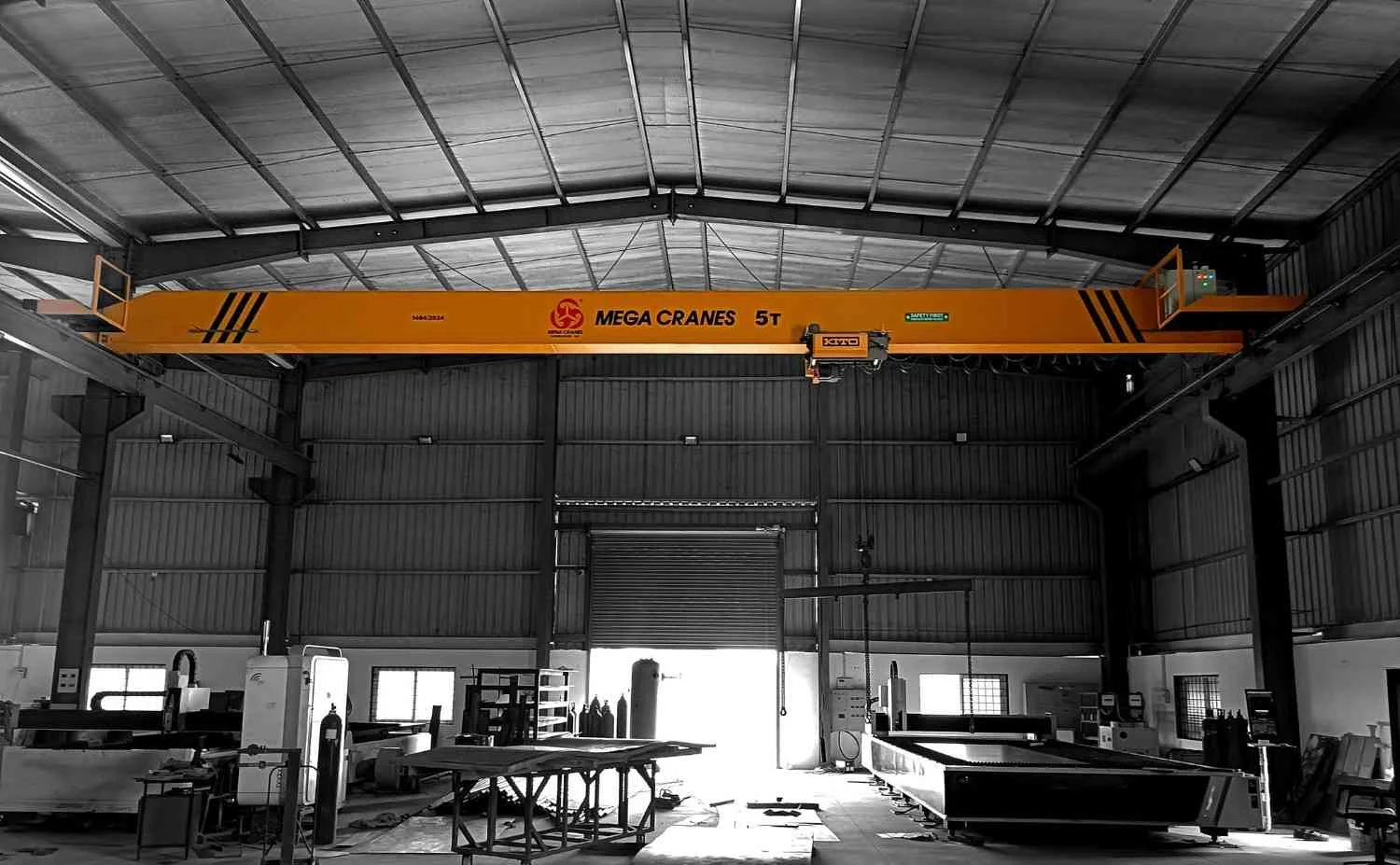 mega crane manufacture Single Girder EOT Cranes – Durable Lifting Solutions 