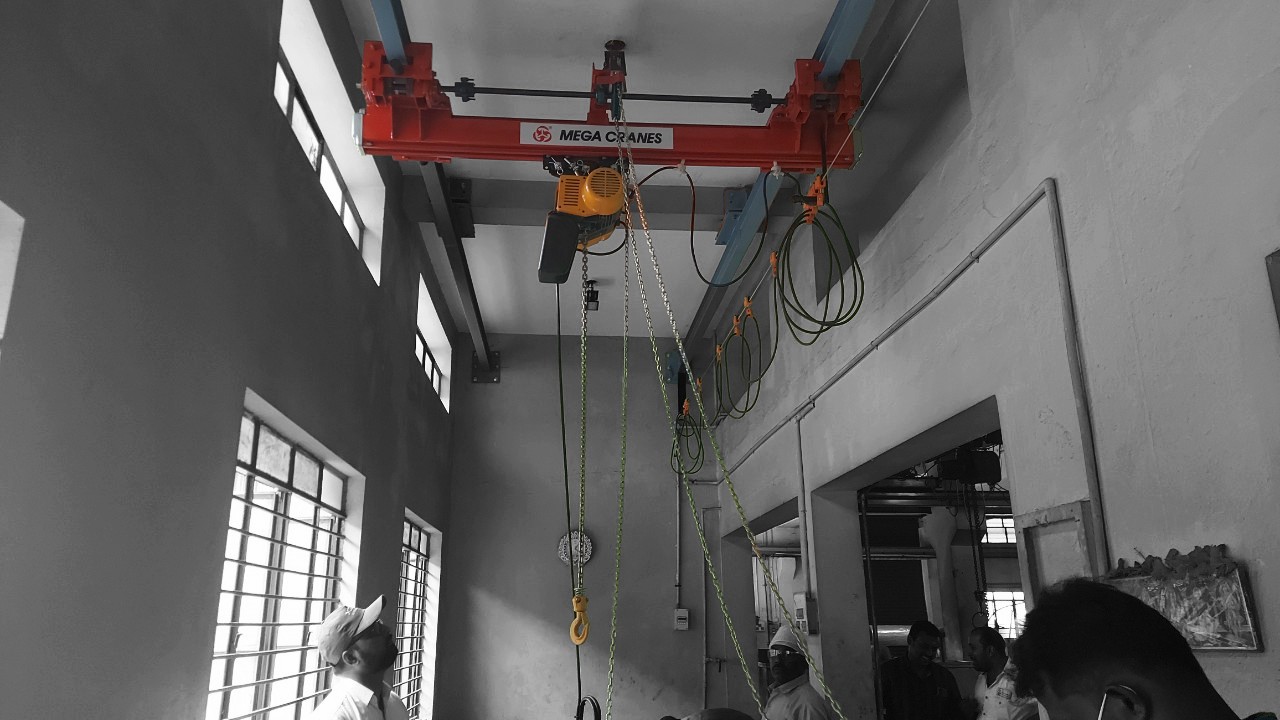 mega crane manufacture Single Girder Underslung Crane